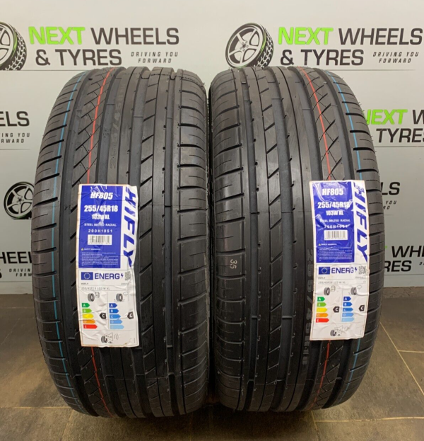2 X  255 45 18 255/45R18 103W XL HIFLY HF805 M+S  ALL WEATHER NEW TYRE 2554518