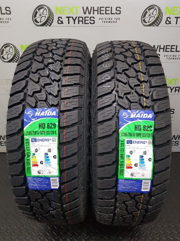 X2 265 75 16 265/75R16 120/123R HAIDA HD828 A/T All Terrain M+S NEW TYRE (Pair)