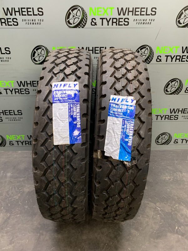 2x New Tyre 7.50R16LT Hifly Tral Van 100 8PR 114/112R