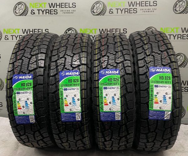 X4 215 75 15 215/75R15 100/97S HAIDA HD828 A/T All Terrain M+S NEW TYRES 4X