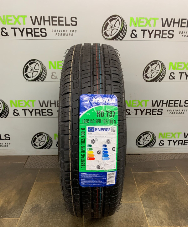 x1 185 14C 185/R14C HAIDA CARAVAN TYRE M+S 102/100R COMMERCIAL VAN NEW TYRE