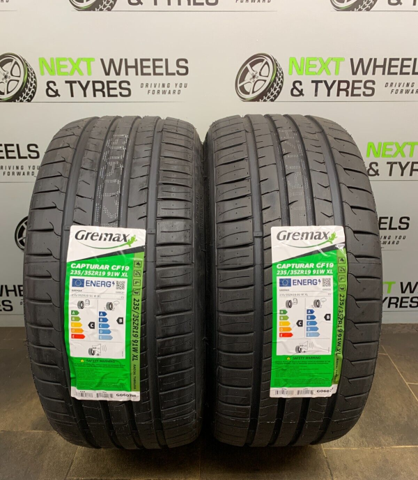 X2 235 35 19 235/35ZR19 91W XL GREMAX NEW TYRES MIDRANGE AMAZING C B 69DB RATING