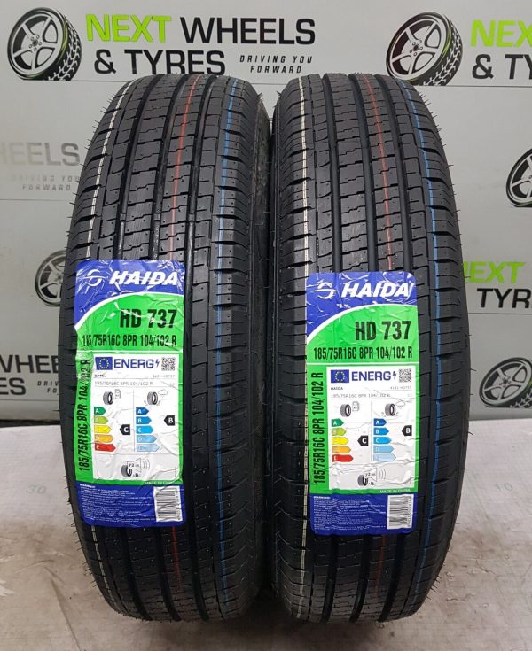 X2 185 75 16C 185/75R16C 102/104R HAIDA HD737 M+S VAN NEW TYRE AMAZING RATINGS