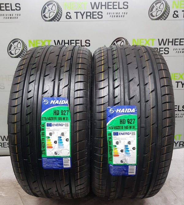X2 275 40 19 275/40ZR19 105W XL HAIDA HD927 NEW TYRE AMAZING C C RATING! 2X