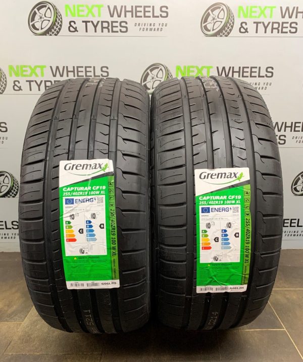 X2 255 40 19 255/40ZR19 100W XL GREMAX NEW TYRE MIDRANGE AMAZING RATING C B 73DB