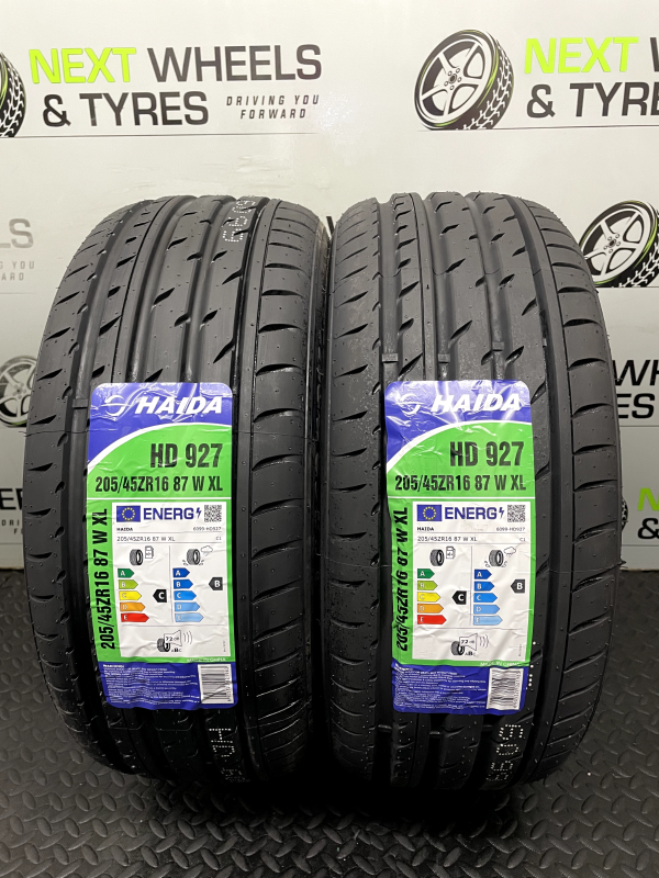 X2 205 45 16 205/45ZR18 87W XL HAIDA HD927 NEW TYRE AMAZING C B RATING! FREE DEL