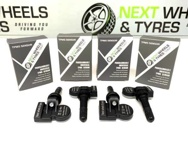 4x TPMS Universal Tyre Pressure Sensor (Rubber Valve) for Mercedes Benz