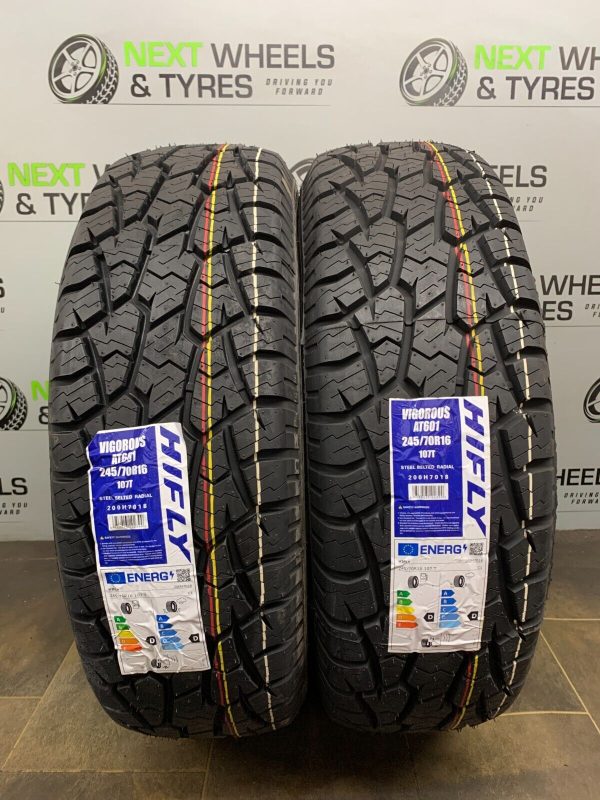 X2 245 70 16 245/70R16 107T HIFLY VIGOROUS ALL TERRAIN AT601  M+S  NEW TYRES