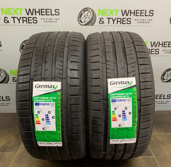X2 245 30 20 245/30ZR20 90Y GREMAX NEW TYRE MID-RANGE AMAZING RATING C B 69DB 2X