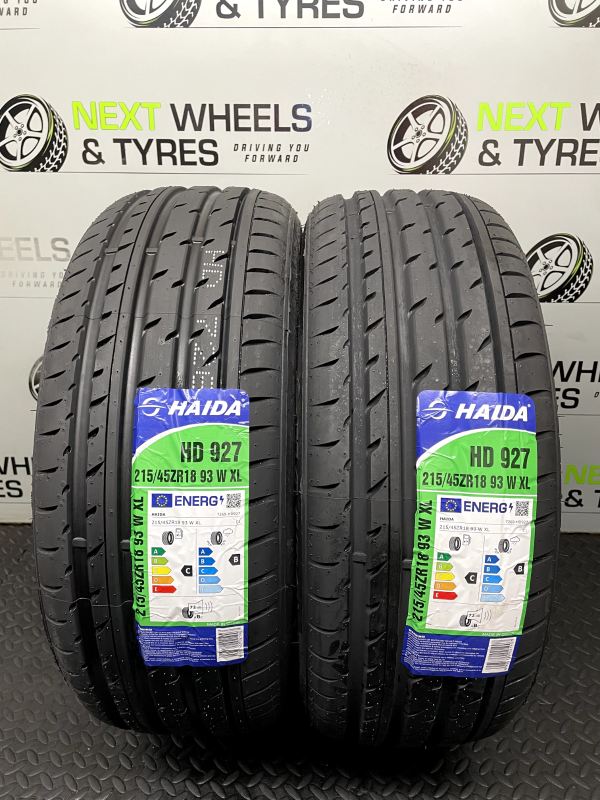 X2 215 45 18 215/45ZR18 93W XL HAIDA HD927 NEW TYRE AMAZING C B RATING! FREE DEL